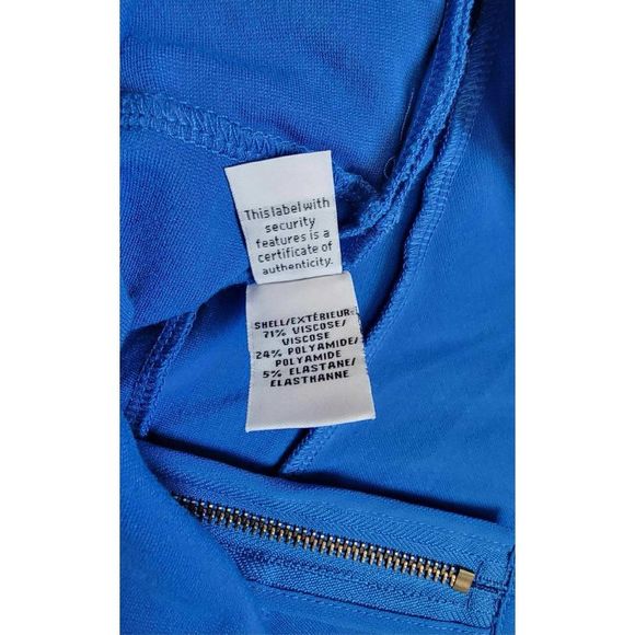 Diane Von Furstenberg Dress Mini Women’s 6 Blue Delyse Zipper Back - Picture 8 of 14